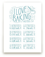 I Love Baking And Math Art Prints