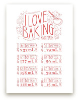 I Love Baking And Math Art Prints