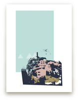 cinque terre collage Art Prints