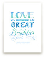 Love Beautifying in Watercolor Art Prints