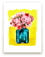Peony Bottle Art Prints
