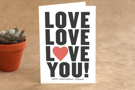 Love You! Anniversary Greeting Cards