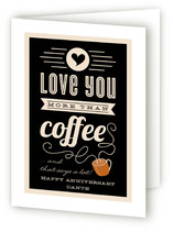 More Than Coffee Anniversary Greeting Cards