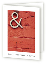 Bricks Anniversary Greeting Cards