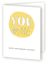 You and Me Anniversary Greeting Cards