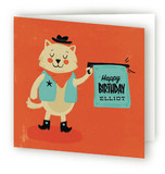 Bang Bang Meow Kids Birthday Greeting Cards