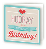 Retro Bday Kids Birthday Greeting Cards