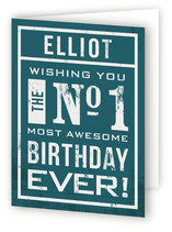 No. 1 Kids Birthday Greeting Cards