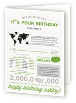 Birthdays & Infographics Greeting Cards