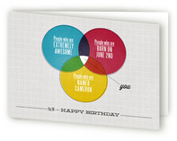 A Very Venn Birthday Greeting Cards