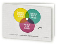 A Very Venn Birthday Greeting Cards