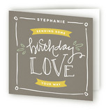Sending Birthday Love Greeting Cards