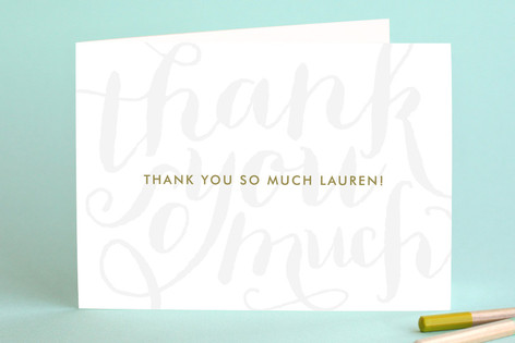 Chic Graffiti Adult Thank You Greeting Cards