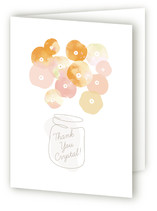 Summer Pickled Poppies Adult Thank You Greeting Cards