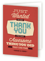 Thanks for the Thing Adult Thank You Greeting Cards