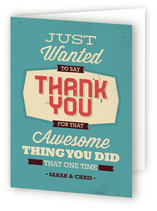Thanks for the Thing Adult Thank You Greeting Cards