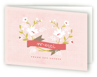 Merci Banner Adult Thank You Greeting Cards