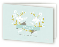 Merci Banner Adult Thank You Greeting Cards