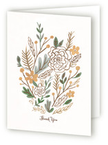 Muted Bouquet Adult Thank You Greeting Cards