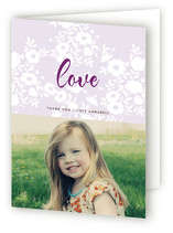 Vintage Eyelet Adult Thank You Greeting Cards