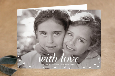 With Love Adult Thank You Greeting Cards