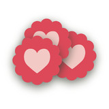 Queen of Hearts Large Stickers