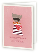 Raccoon Valentine's Day Greeting Cards