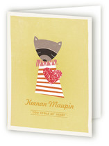 Raccoon Valentine's Day Greeting Cards