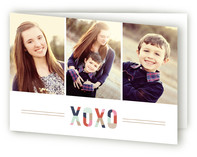 Modern XOXO Valentine's Day Greeting Cards