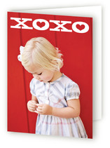 Bold XOXO Valentine's Day Greeting Cards