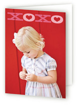 Bold XOXO Valentine's Day Greeting Cards