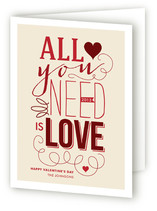 All You Need is Love Valentine's Day Greeting Cards