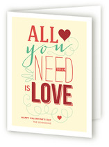 All You Need is Love Valentine's Day Greeting Cards
