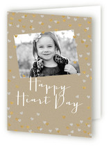 Glittering Heart Confetti Valentine's Day Greeting Cards