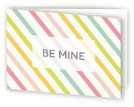 Candy Stripe Valentine's Day Greeting Cards