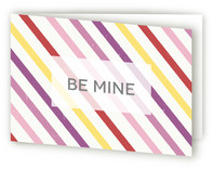 Candy Stripe Valentine's Day Greeting Cards