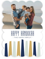 Modern Menorah Hanukkah Cards