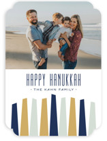 Modern Menorah Hanukkah Cards