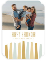 Modern Menorah Hanukkah Cards
