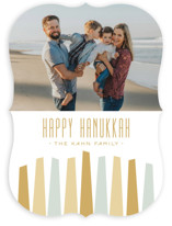 Modern Menorah Hanukkah Cards