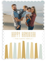 Modern Menorah Hanukkah Cards