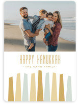 Modern Menorah Hanukkah Cards