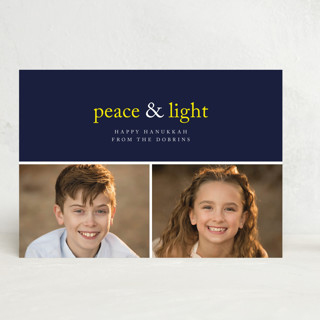Peace & Light Hanukkah Cards