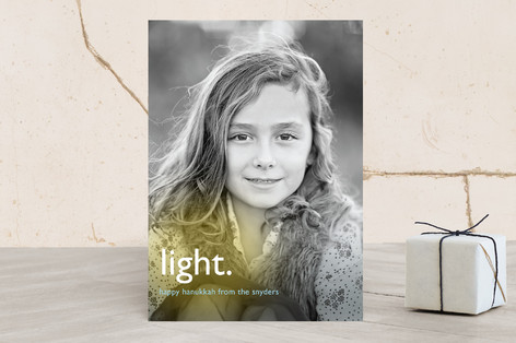 Light Modern Hanukkah Cards