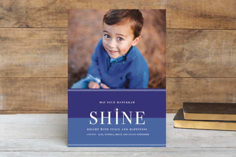 Bold Reflection Hanukkah Cards