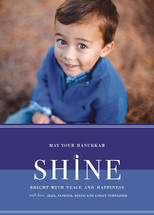 Bold Reflection Hanukkah Photo Cards, by kelli hall