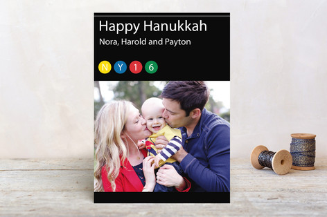 NY Transit Hanukkah Photo Cards