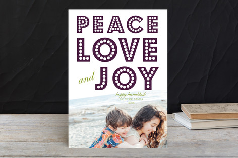 float + peace Hanukkah Cards