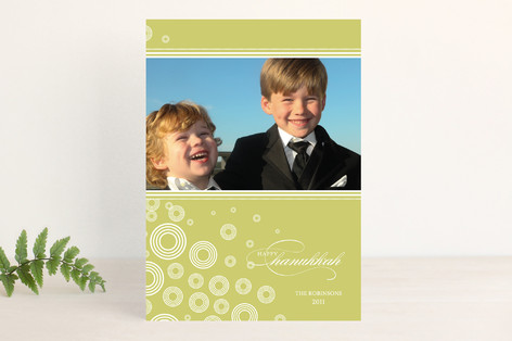 Snow Flurries Hanukkah Cards