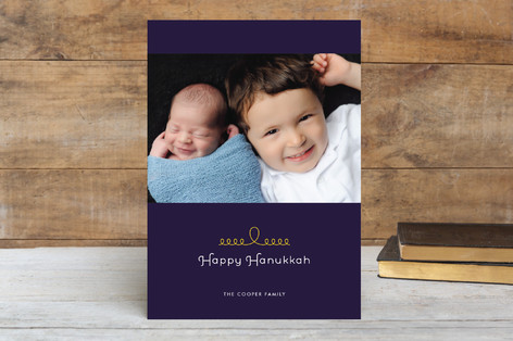 String of Lights Hanukkah Cards